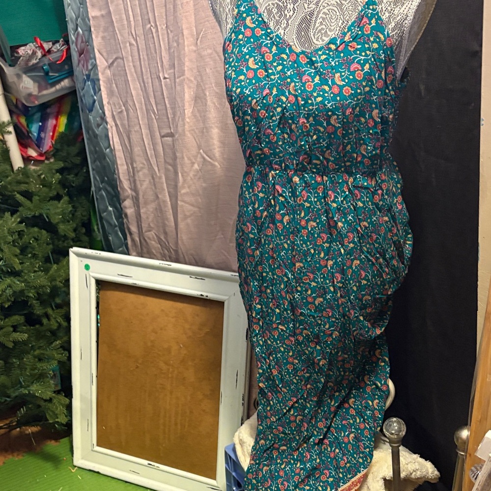Floral Teal Dress